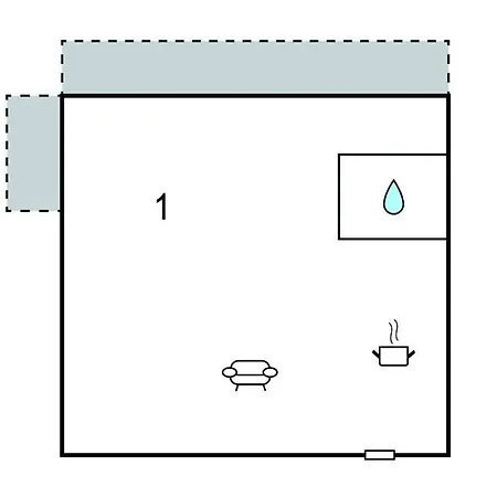 1 Bedroom In Appartement *